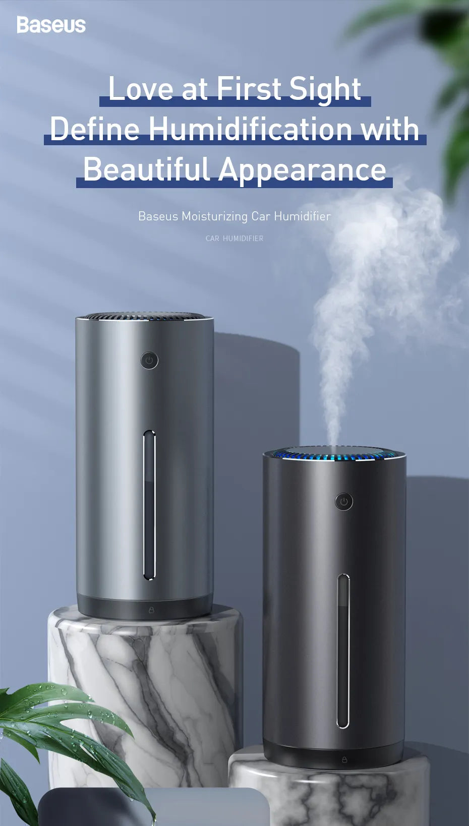 Portable Car Humidifier (High Power, Rechargeable)
