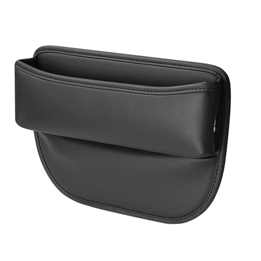 Universal Front Seat Gap Organizer (1PC, Leather, Holds Phones/Cards)