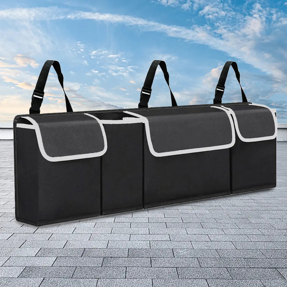 Large-Capacity Car Trunk Storage Box (4 Pockets)