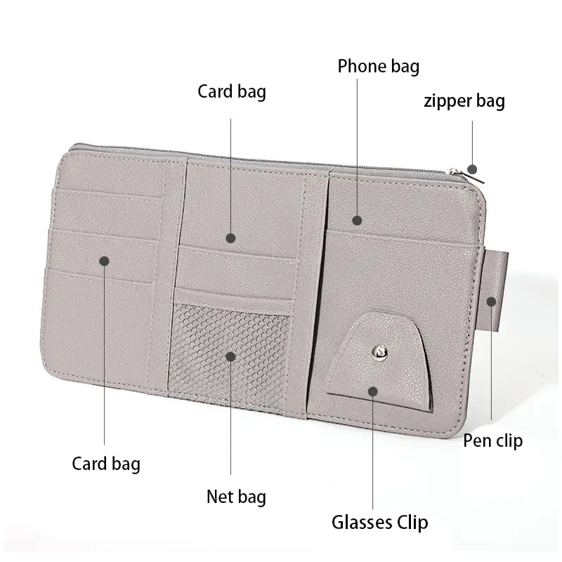 Car Visor Storage Clip (Glasses & Cards)