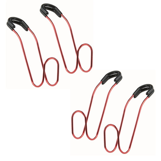 Metal Car Headrest Hooks (4-Pack, Holds 40 lbs)