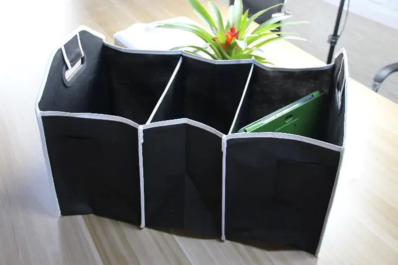 Foldable Non-Woven Car Storage Box & Trash Bin