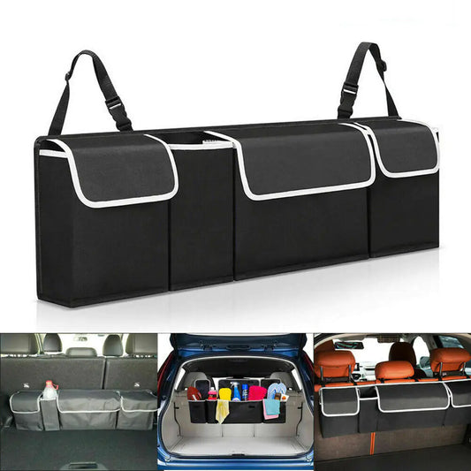 Large-Capacity Car Trunk Storage Box (4 Pockets)