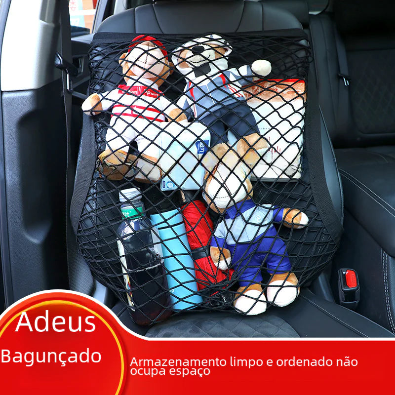 Car Trunk Double-Layer Net Organizer