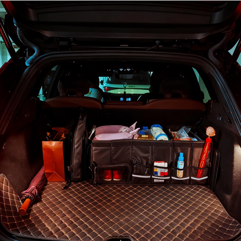 Expandable Car Trunk Organizer – Versatile Storage for Cars, SUVs & Vans (with Dedicated Shoes Compartment)