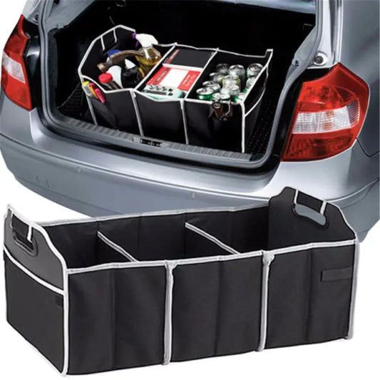 Extra-Large Car Trunk Storage Box (3 Compartments)