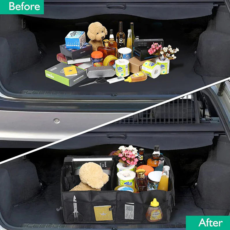 40L Foldable Car Trunk Cargo Organizer (For Cars/Trucks/SUVs)
